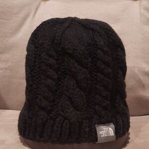 The North Face Black Cable Knit Beanie